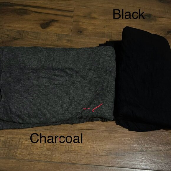 Lightweight Rib Knit Fabric charcoal gray 56"x102" - Picture 6 of 6